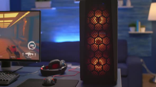 Closeup of RGB System Desktop