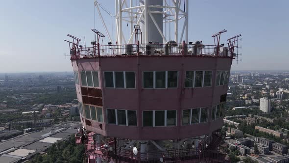 Kyiv. Ukraine: TV Tower. Aerial View