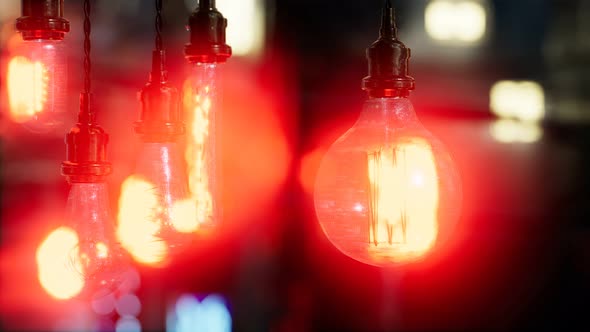 Old Retro Vintage Incandescent Light Bulb alt