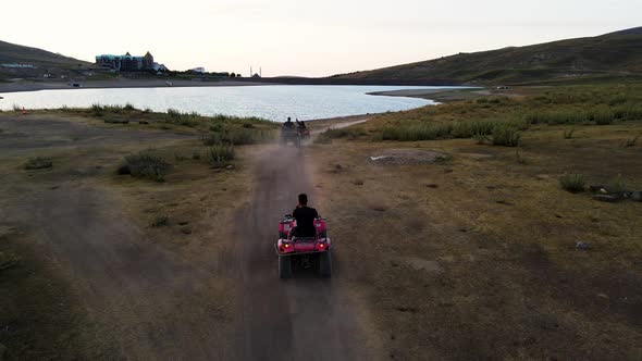 ATV Riding Attraction Overhead Aerial View