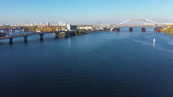 Aerial View Of Havansky And Unfinished Bridges