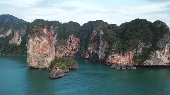 Lagoon Between Rocks and Islands Thailand