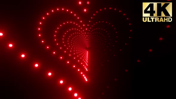 Heart Light Tunnels Pack 4k