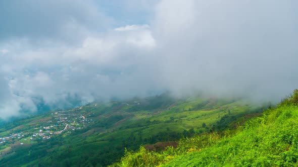 Village In Mountain Landscape