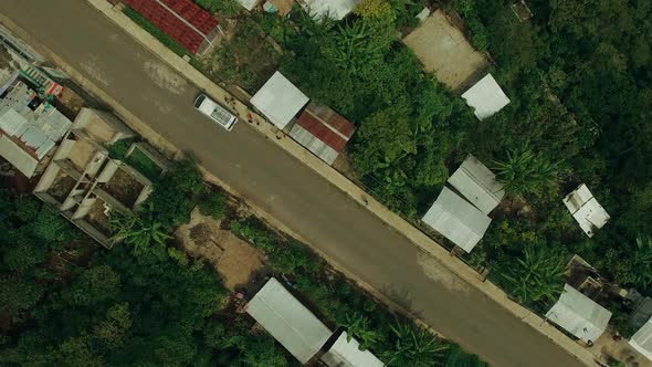 AEREALS FROM VARIOUS MAYAN NEW HOUSES IN CHIAPAS MEXICO SHOT IN 4K