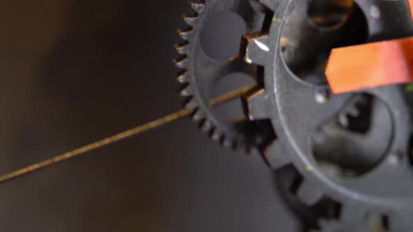Retro Rusty Mechanic Clock Gears 15
