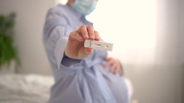 Pregnant Woman Making Test