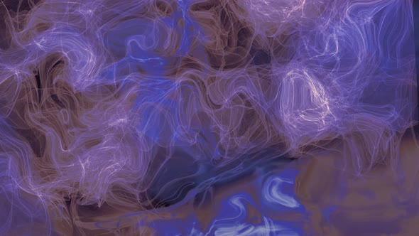 Blue Brown White Smoke Holographic Liquid Animation