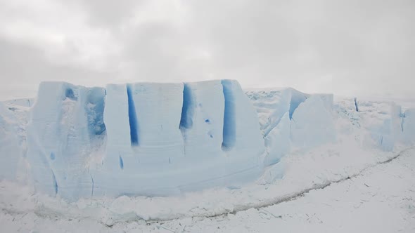 Beautiful View of Icebergs in Antarctica