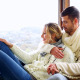 Cute Couple Relaxing Together In Winter Cabin - VideoHive Item for Sale