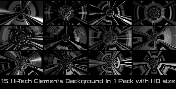 Tech Background Elements Pack 01