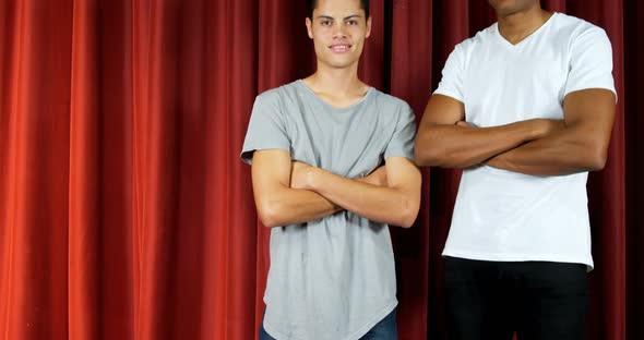 Actors standing on the stage