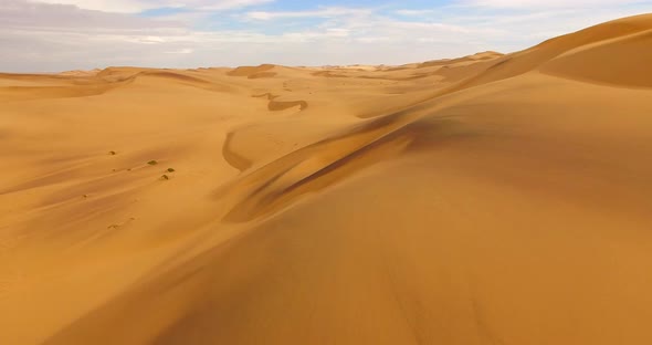 Aerial  Shot of Namib Sand Sea
