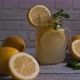 4K - Glass with natural lemon juice - VideoHive Item for Sale