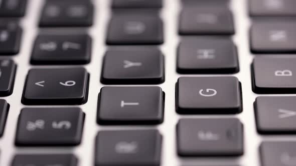Macro Shot of Laptop Keyboard