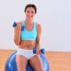 Fit Brunette Sitting On An Exercise Ball - VideoHive Item for Sale