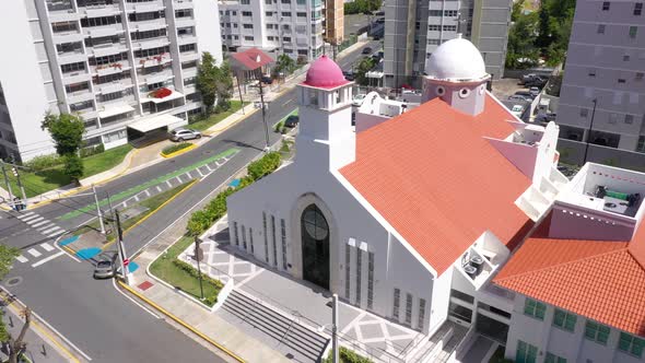 Parroquia Stella Maris Catholic Church Cinematic Drone Shot 3