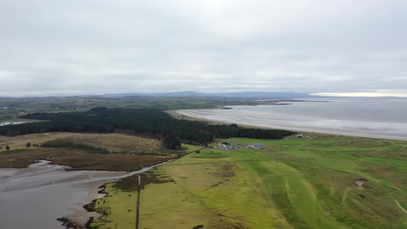 Aerial View of Murvagh in County Donegal Ireland