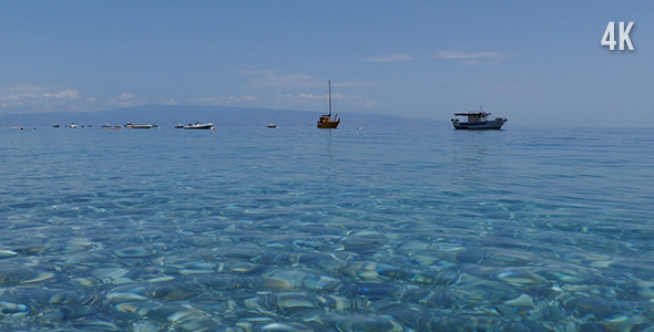 Yachts And Boats In The Calm Sea