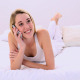 Laughing Gorgeous Blonde Lying On Bed Phoning - VideoHive Item for Sale