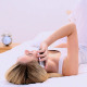 Happy Gorgeous Blonde Lying On Bed Phoning 1 - VideoHive Item for Sale