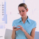 Stylish Content Businesswoman Texting - VideoHive Item for Sale