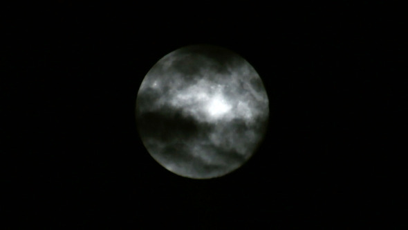 Full Moon and Clouds 02
