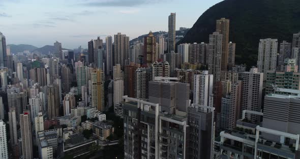 aerial hong kong skyline hongkong.