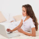 Young Woman Using Her Laptop To Shop Online - VideoHive Item for Sale