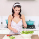 Beautiful Brunette Preparing A Salad - VideoHive Item for Sale