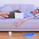 Stylish Tired Businesswoman Waking Up On Couch - VideoHive Item for Sale