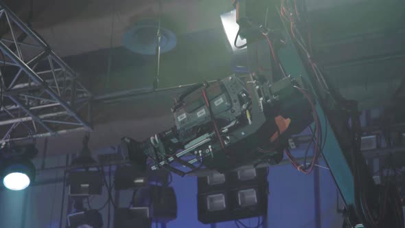 Camera in Tv Studio During Tv Recording