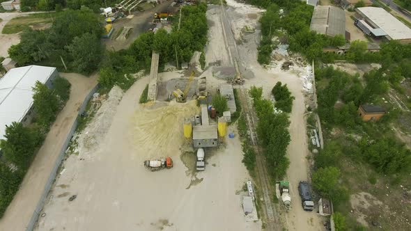 Old Concrete Factory Conveyor being Loaded