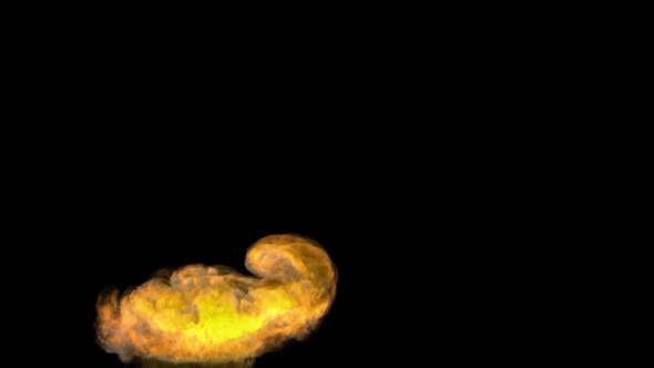 Explosions And Blasts. Explosion Spark And Particles Moves In Isolated Black Background
