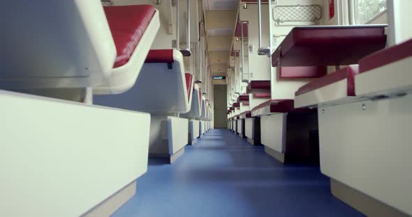 Inside a Passenger Train in East Europe