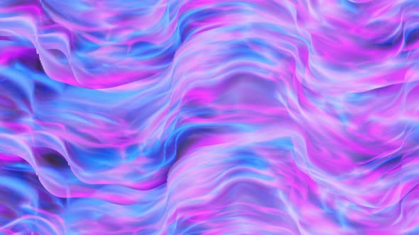 Abstract Fantasy blue pink glossy wave Background