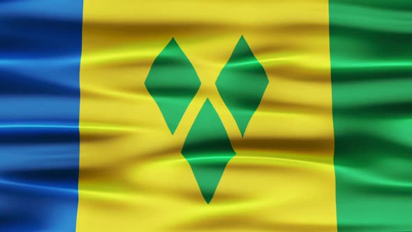 Saint Vincent And The Grenadines Flag Waving