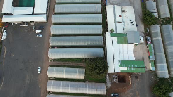 Aerial Greenhauses Fields