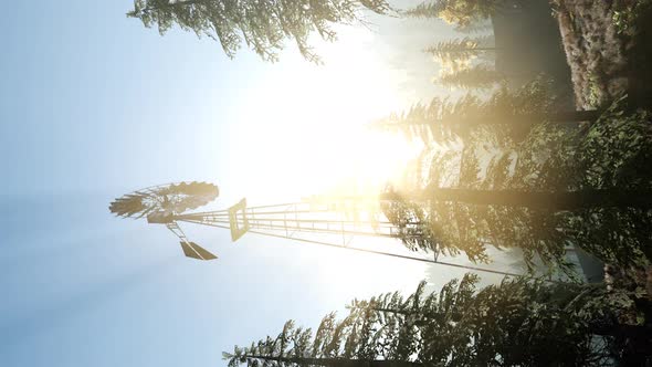 Typical Old Windmill Turbine alt