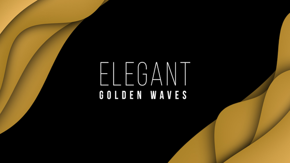 Elegant Golden Waves Background