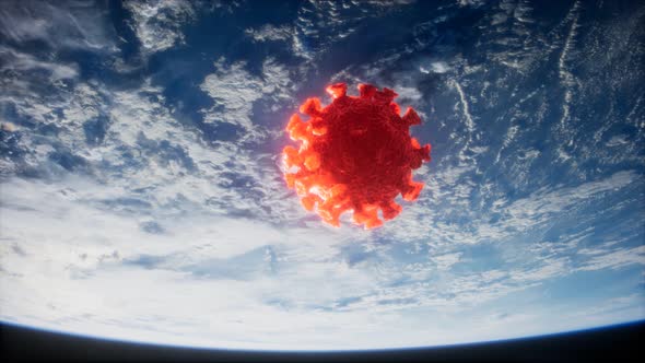 Coronavirus COVID-19 on the Earth Orbit alt