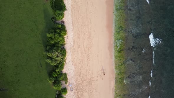 Birds Eye View Along Nyang Nyang Beach Bali