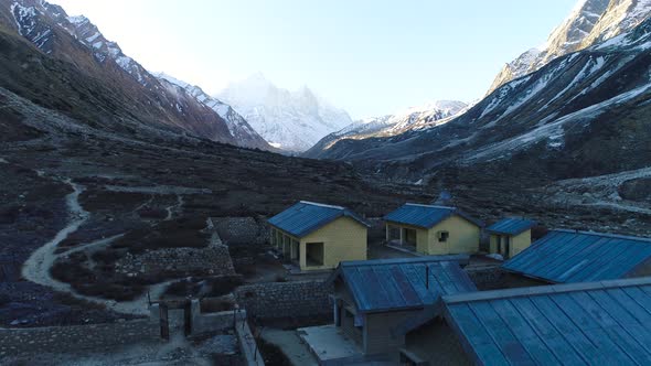 Origin of River Ganges Gaumukh Gangotri Glacier India