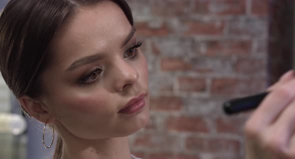 Girl Applying Makeup