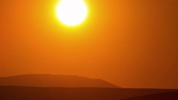 Desert Sunset Time Lapse