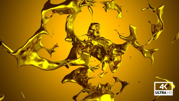 Swirl Liquid Gold Splash