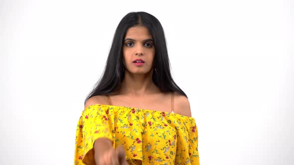 Indian girl saying No
