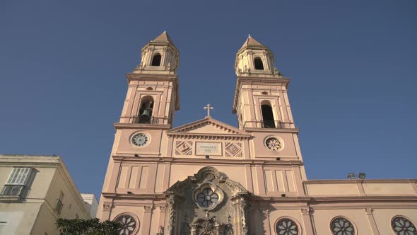 The bell towers of a church