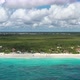 Aerial Panoramic View of a Tropical Beach in Tulum With Exclusive Tourist Resort - VideoHive Item for Sale