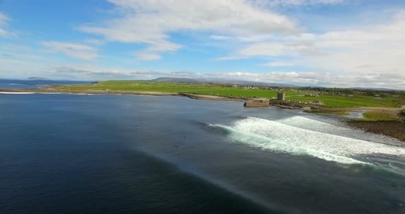 Beautiful view of sea waves